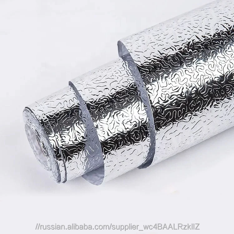 Алюминиевая прозрачность кухонный лист алюминиевая фольга шкаф стикер 3D обои стекло для кухни