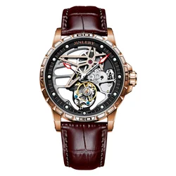 Часы-скелетоны механические с турбийоном и логотипом под заказ