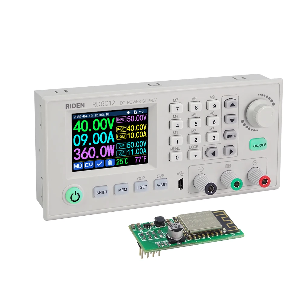 RD USB WiFi RD6012W DC - DC Voltage current Step-down adjustable Power Supply module buck Voltage converter voltmeter 60V12A