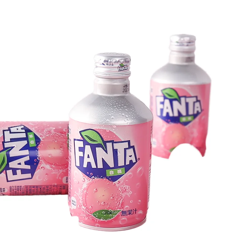 Wholesale Exotic Japanese Fan Ta White Peach Carbonated Soda Exotic Beverages in Bottles Sparkling Water with Unique Flavor