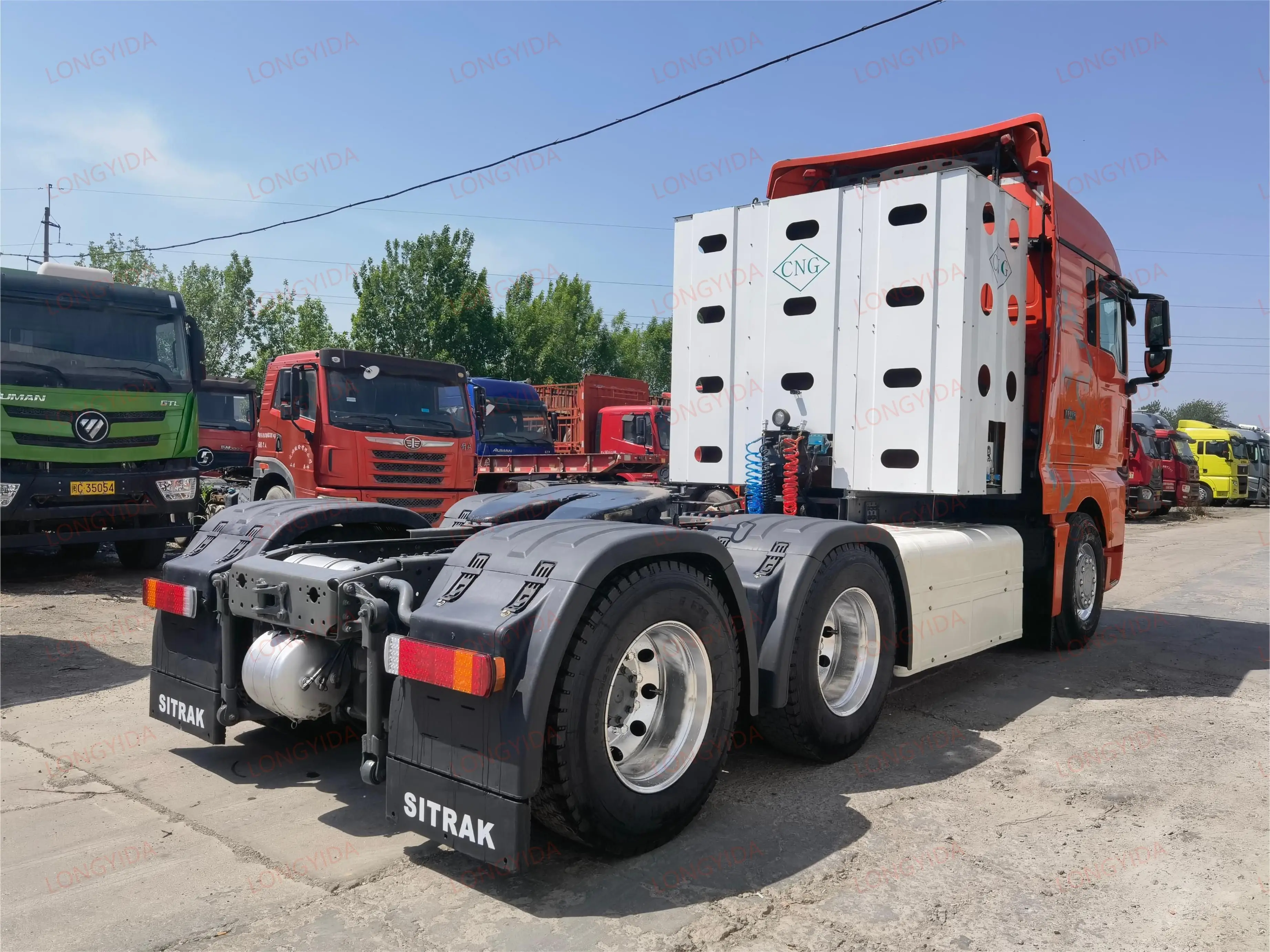 Citrac C7H 6x4 Euro 5 Тракторные грузовики б/у тяжелый грузовик задняя камера механическая коробка передач левый поворот особенности прямой китайский завод