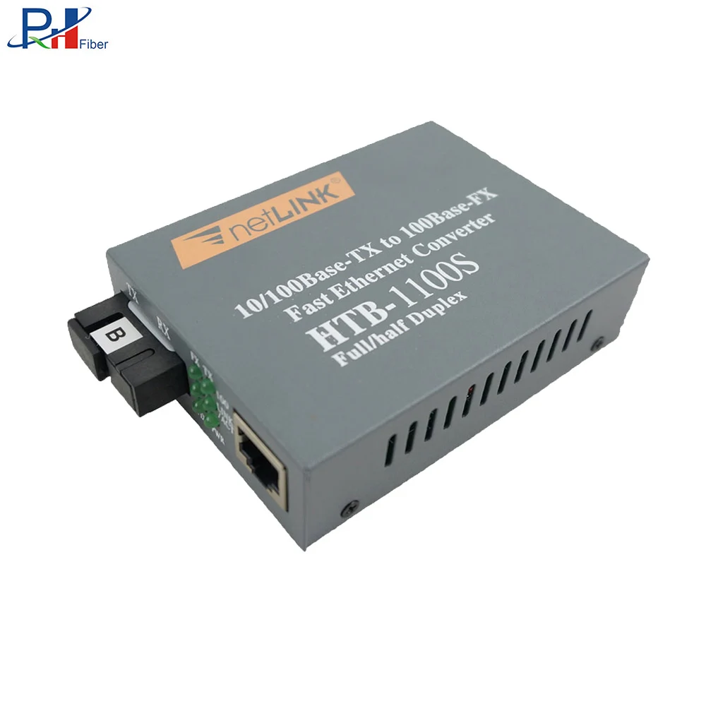 Netlink однорежимный один 1100s пара A/B гигабитный видео волоконно-оптический медиа-конвертер