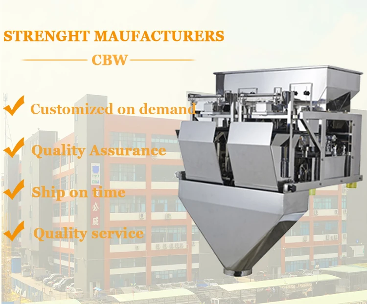 two head linear weigher machine mixing sugar filling machine salt sand jumbo bag packing machine