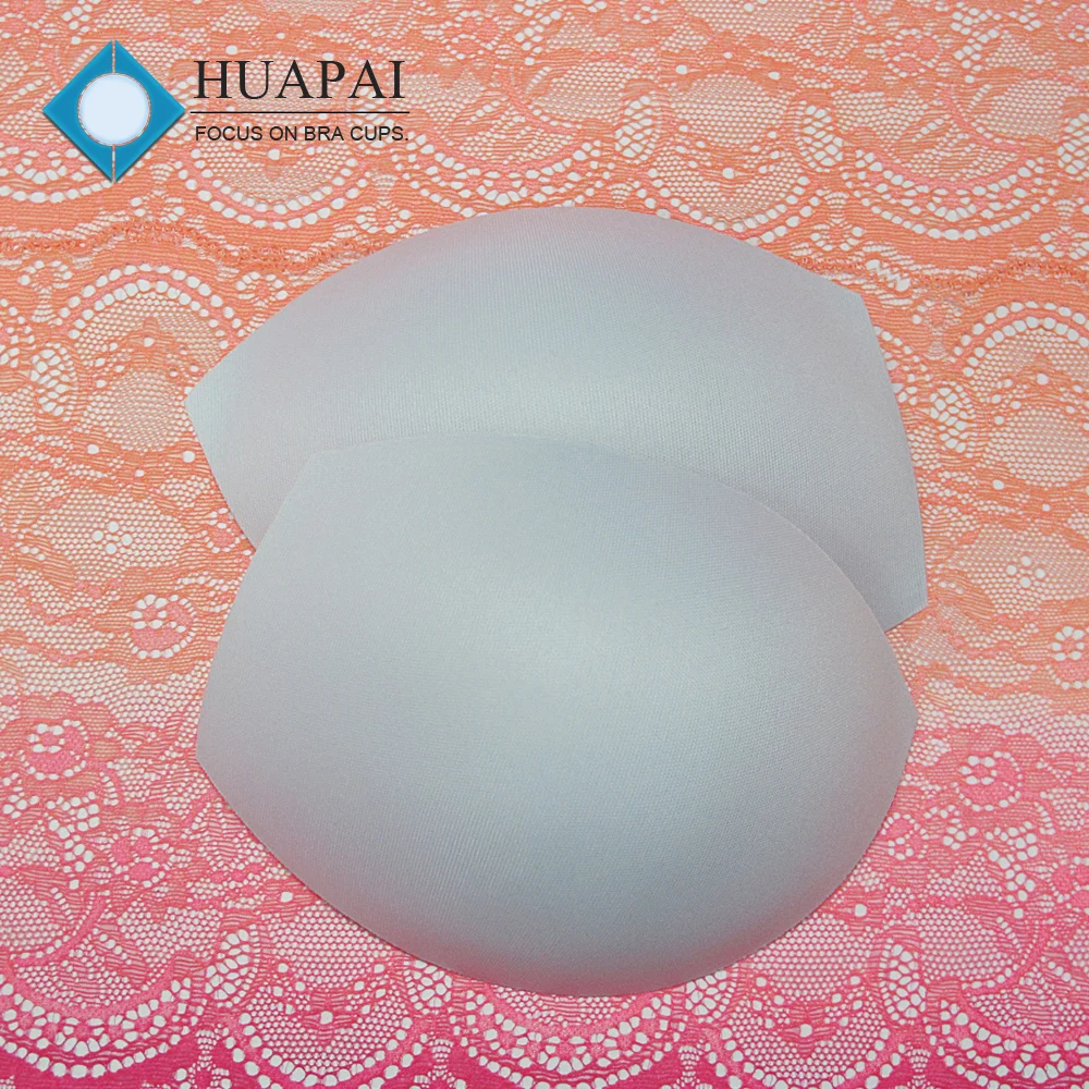 Free samples bra pad popular shape molded foam bra cup for bikini