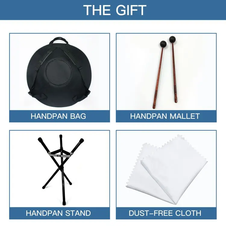 ASTEMAN Handpan Universe Series-South Pole 13 Notes Handpan Pan Quenching Process Music Drum Sets Instrument Musical