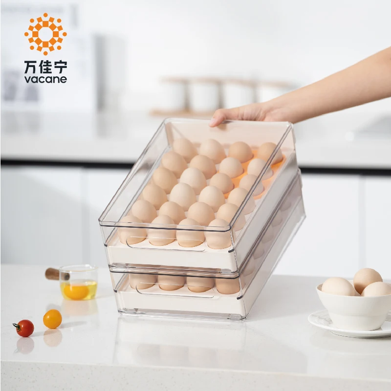 Vacane 2022 новый держатель для яиц для ящика штабелируемые 24 яичные контейнеры для хранения яиц для холодильника