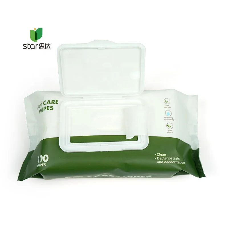 China manufacture mini pet wipe free sample discount pet wipes cleaning wipes