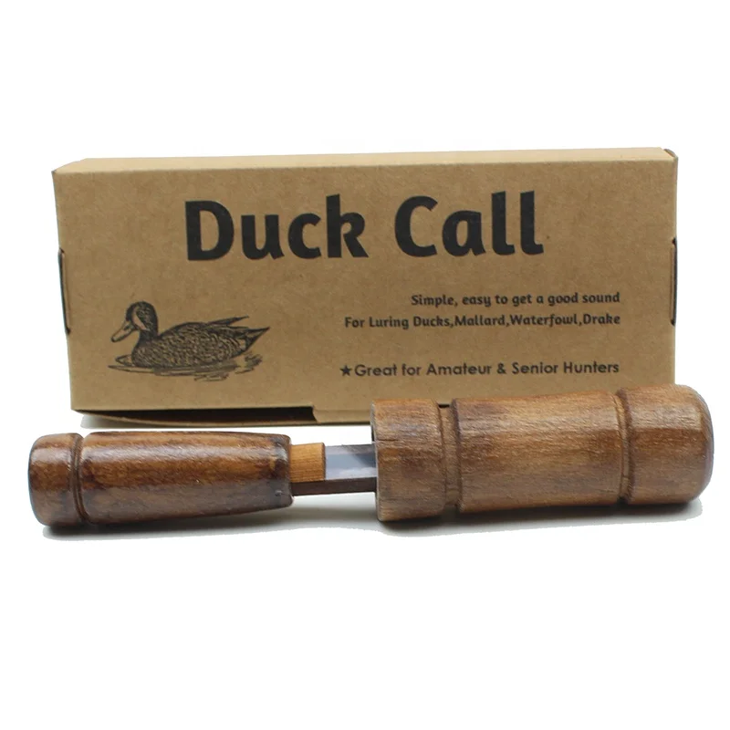 Mallard Duck Call Duck Decoys, Wooden Duck Hunting Call Waterfowl Decoys, Durable Vivid Voice Whistle Hunting For Luring Drake