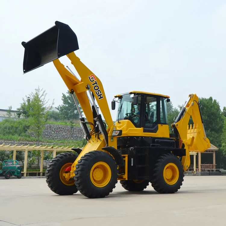 TOSH 4wd Телескопический экскаватор-погрузчик экскаватор погрузчик Jcb с цепной шиной