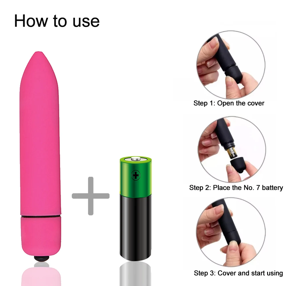 The Original Wireless Mini Bullet Vibrator No. 7 Battery Size Sex Toys For Women Vagina Vibrator