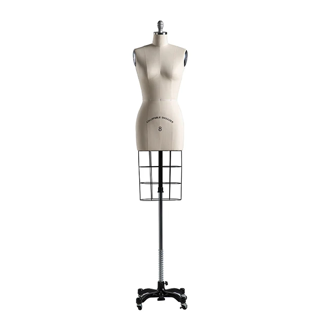Wholesale adjustable tailors mannequin with cage famale dressmaker dummy Ladies Dress Form