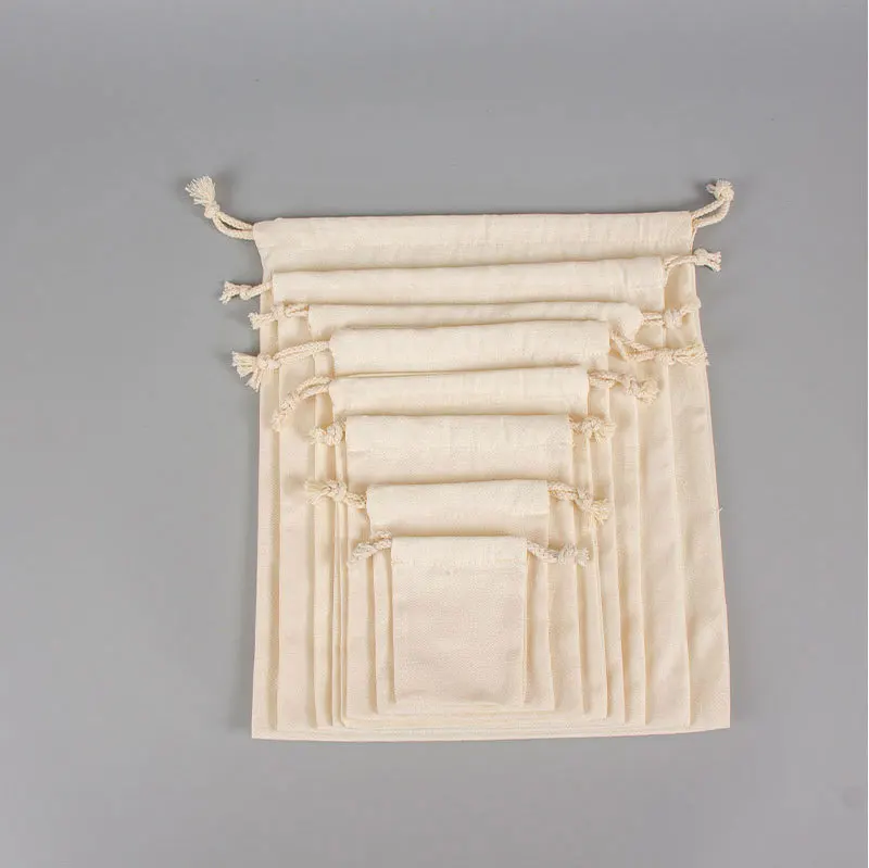 Custom Luxury Business Personalised Organic Cotton Drawstring Packing/Shoe Dust Bag