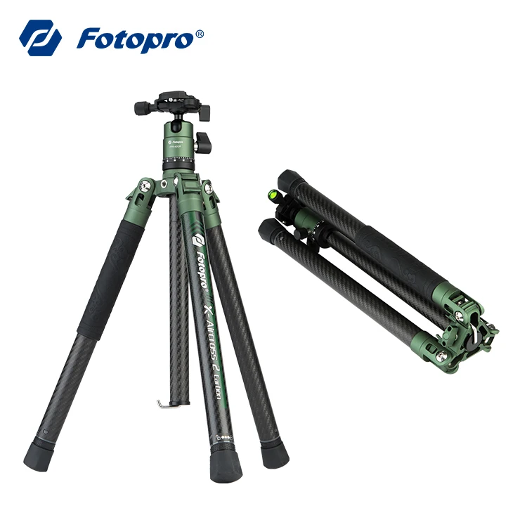 Fotopro New Design Professional Lightweight Carbon Fiber DSLR Camera Stand Tripod