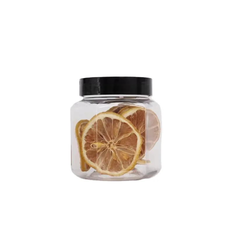 Pots Cosmetic Body Scrub Container Empty Pet Plastic Jars With Aluminum Lids