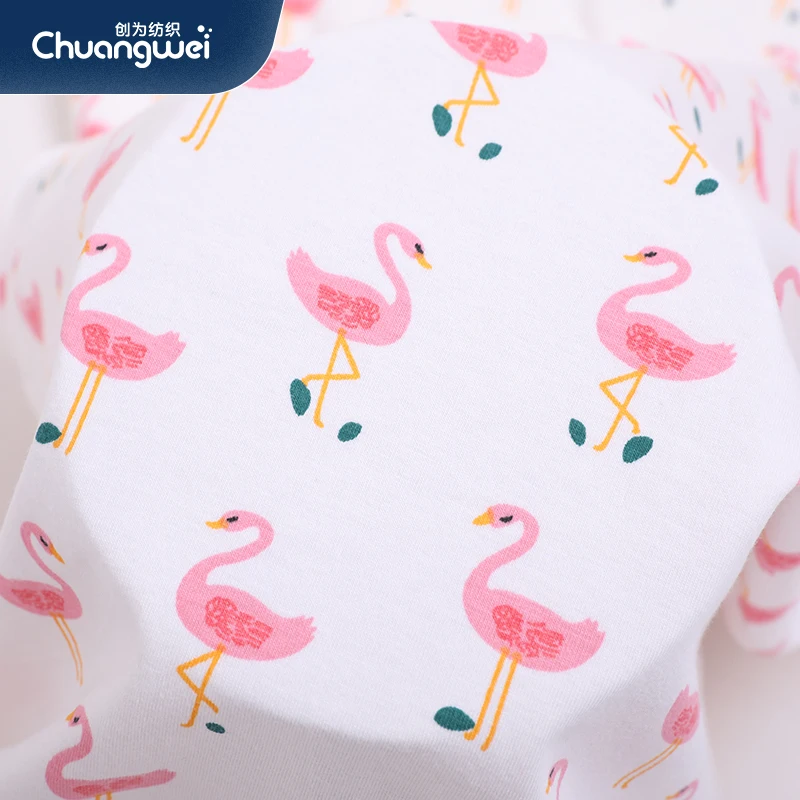 Single Jersey Knitted Fabric 95% cotton 5% Spandex 190gsm For