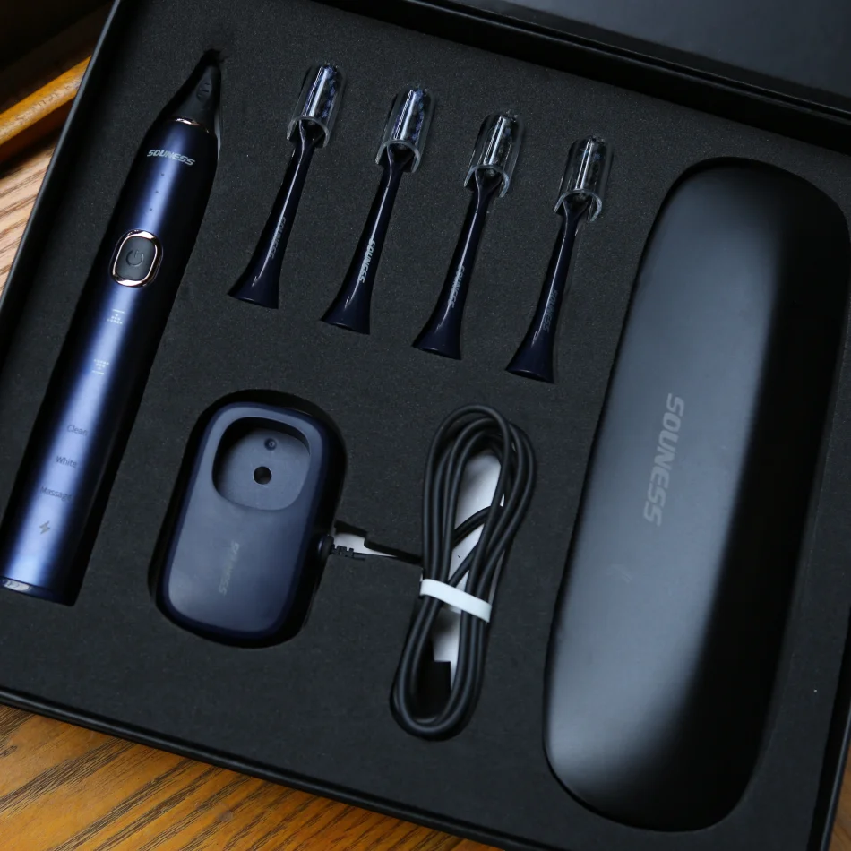 
High Quality Sonic Rechargeable Electric Toothbrush with Touching Panel 