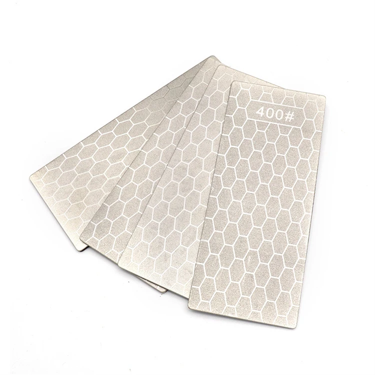 WELLFLYER KIGA-140 Custom Outdoor Kitchen Tools Non Slip Diamond Whetstone Knife Sharpening Stone