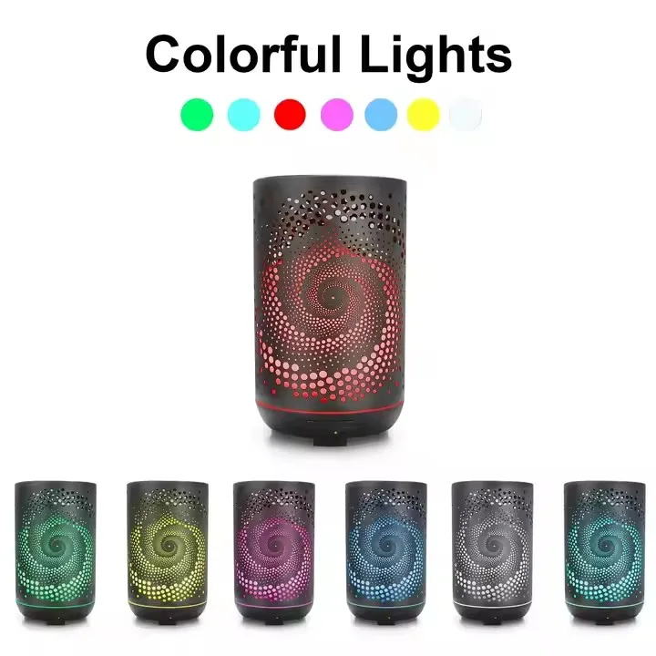 Metal Aroma Diffuser Black 300ML  Hollow Humidifier Tree/Skull/Deer/Butterfly/Owl/Fox/Fairy