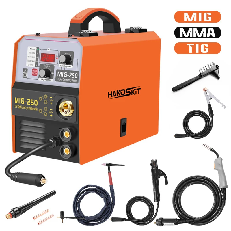 Electric welder household integrated portable airless two-protection ac DC argon arc welding machine three use machines
