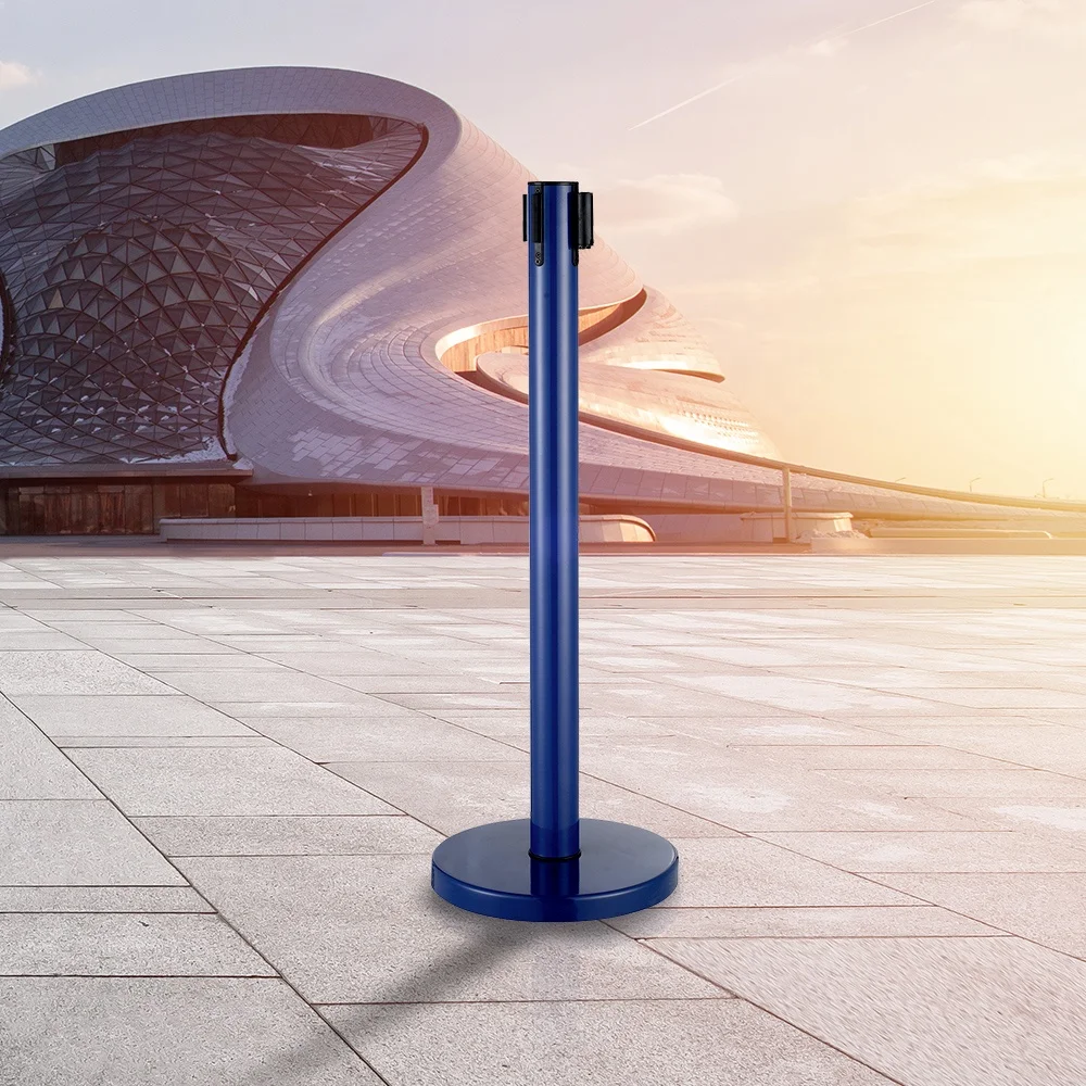 queue stand retractable barrier tape hotel stanchion