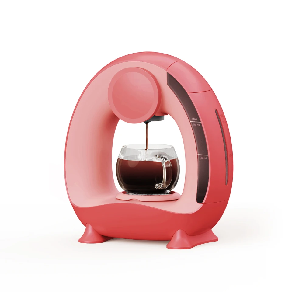 Portable Mini Travel Coffee Maker Single-Serve Q Brewer with Powerful Feature Custom Logo Ground Shape for Home Use