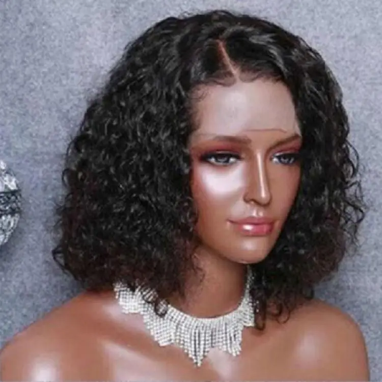 
100% Human Hair lace human hair wigs Vendor Pre Plucked 10a Grade Brazilian Bob Straight 13x4 Frontal Lace Wigs 