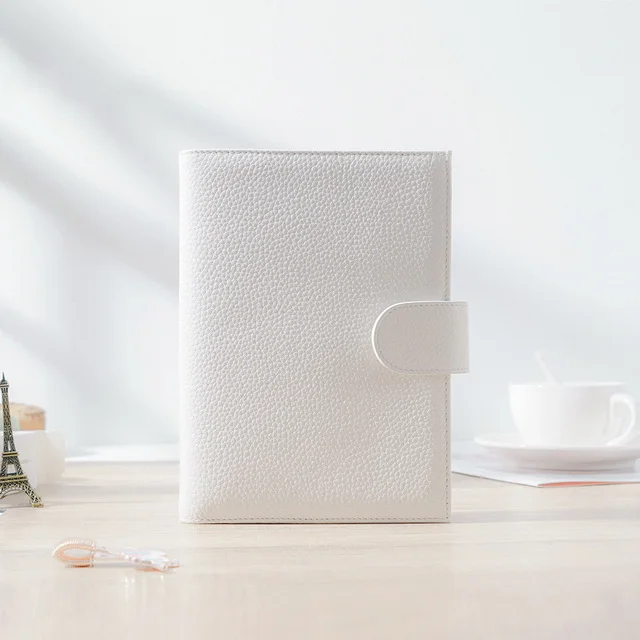 Wholesale B5 A6 School Notebooks Journal Customized Leather Note book With Card Holder