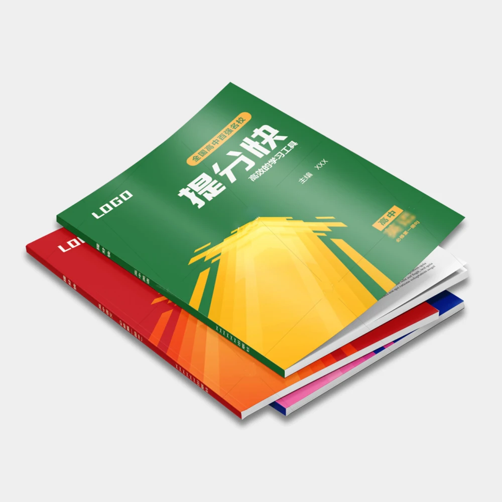 A4 Size Brochure Book Newsprint and Corrugated Board Paper Folded Leaflet Binding