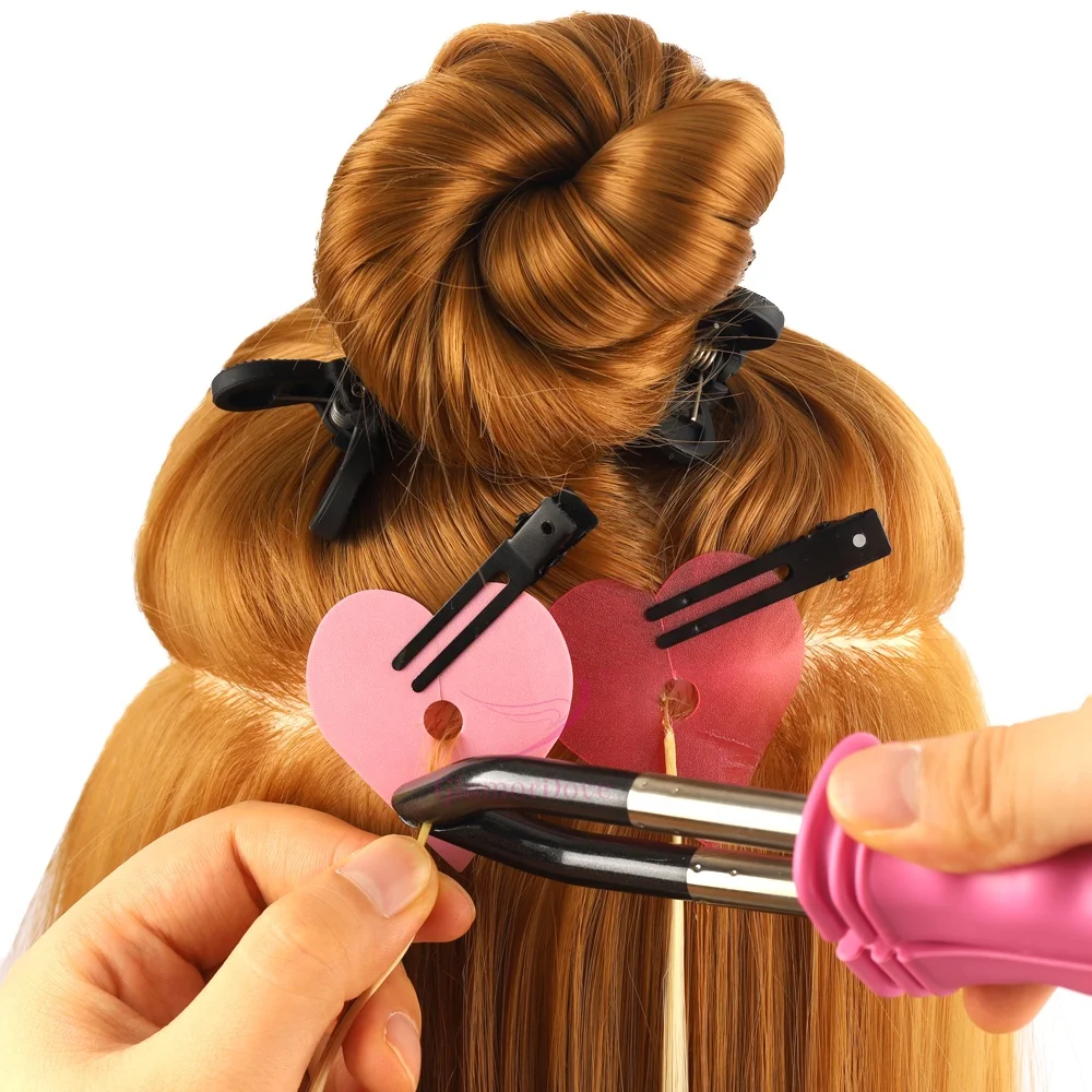 Temperature Adjustable Mini Flat Tip Hair Connector Machine Keratin Heated Iron Bonded Machine for Hair Extensions