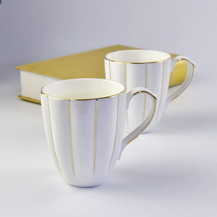 Flypeak New Arrival 380ml Nordic Ceramic Coffee Mug Cup Personalized Pumpkin Ceramic Cup Drawing Handle Coffee Mug