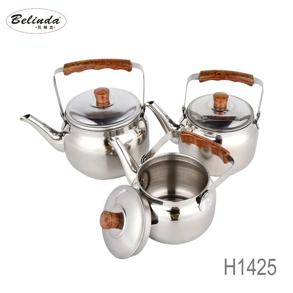 gas stove stainless steel water kettle/tea pot/Hot selling  stainless steel drum shape goose neck tea coffee kettle