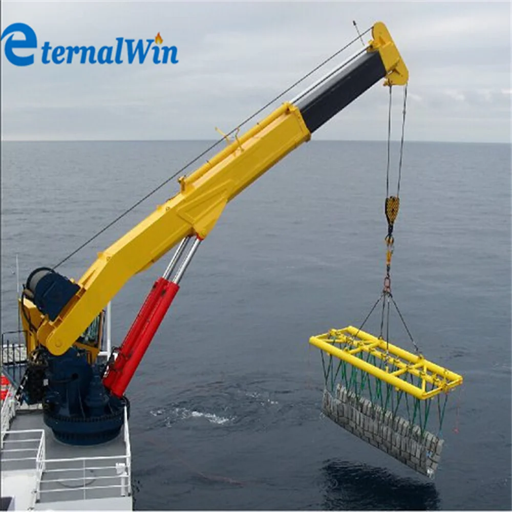 15 ton diesel and electric dual power barge crane with cab price