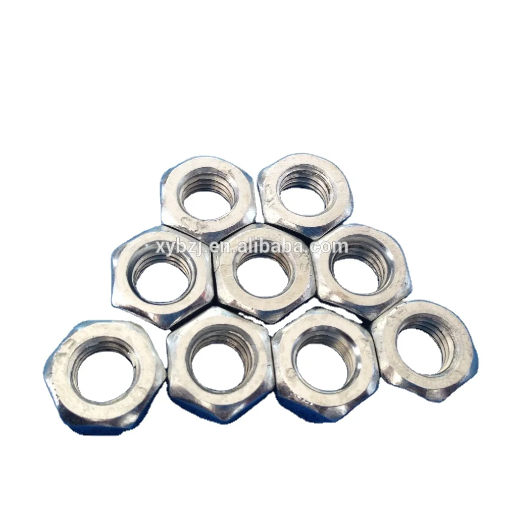 FACTORY HOT SALE M8 m12-m20 M30 DIN934 Galvanized GI Zinc HEX NUTS HEXAGONAL NUTS