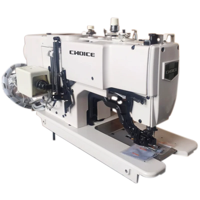 GOLDEN CHOICE GC781 high quality flat bed electronic eyelet straight button hole holer industrial sewing machine price