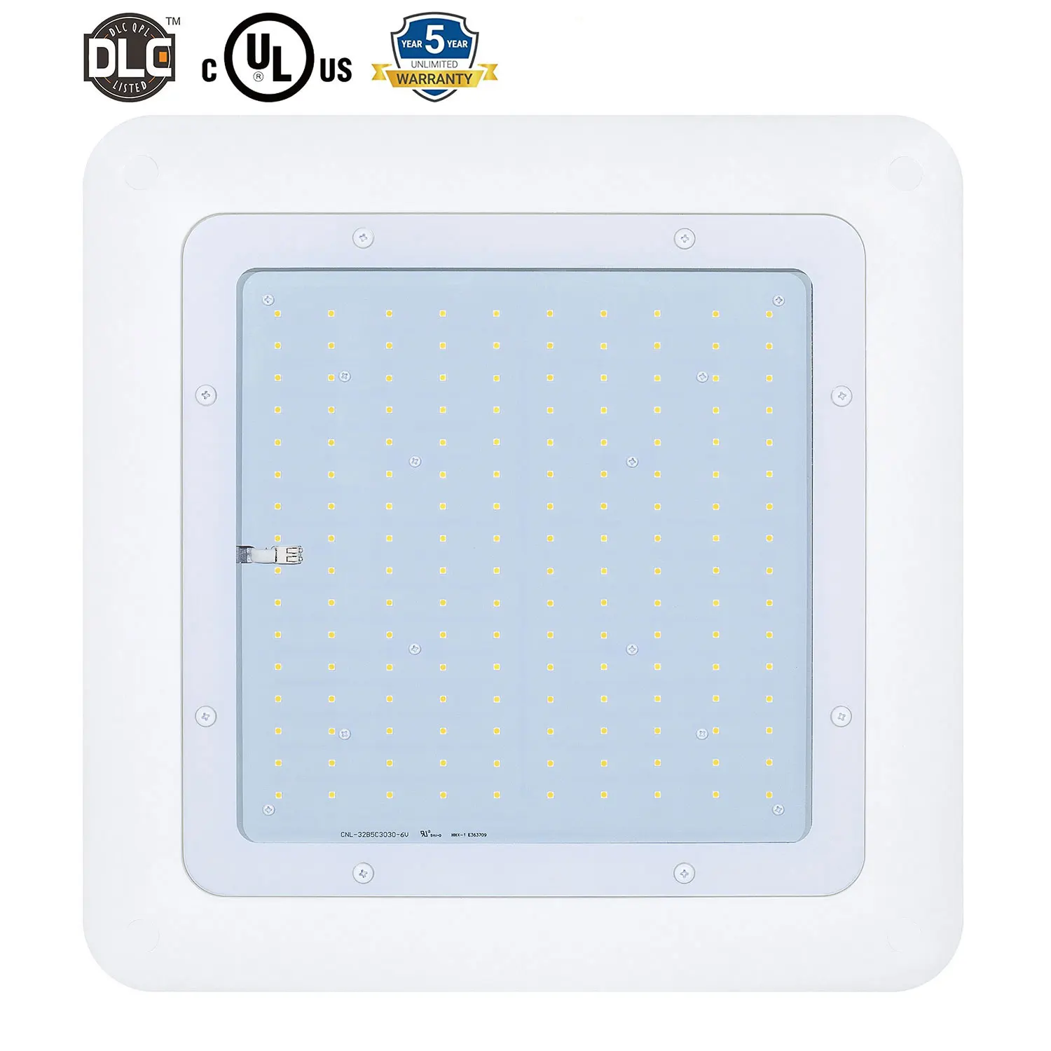 DLC Премиум 200 лм/Вт 200 Вт светодиодные светильники для навесов DLC UL газовая станция Вт