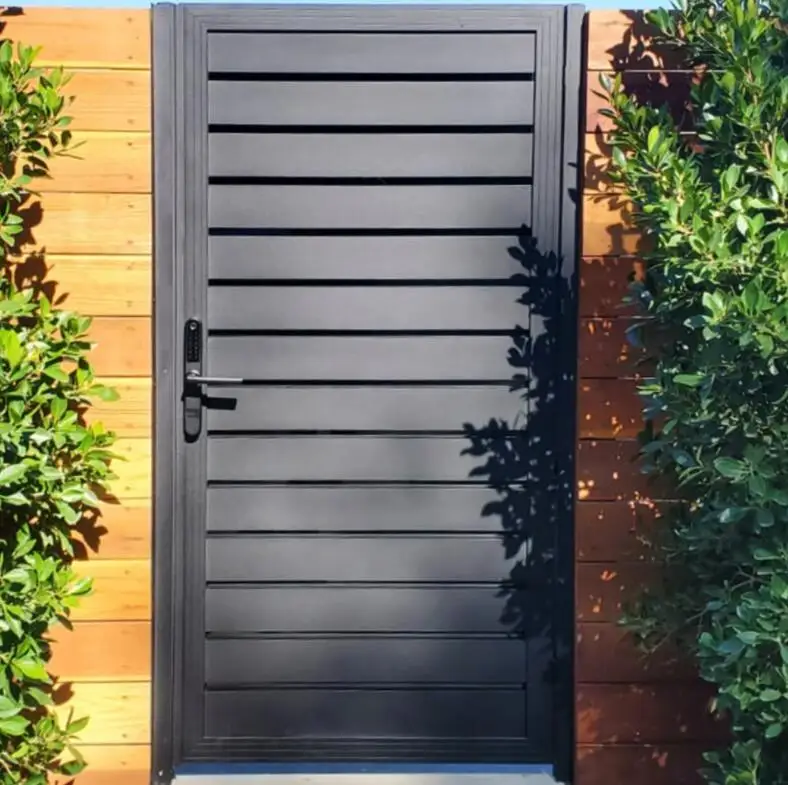 Industrial Custom Main Gate And Fence Wall Design Aluminum Gate Fence