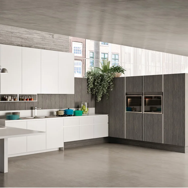 Solid Wood Unassembled White Shaker Base Kitchen Cabinet made in China