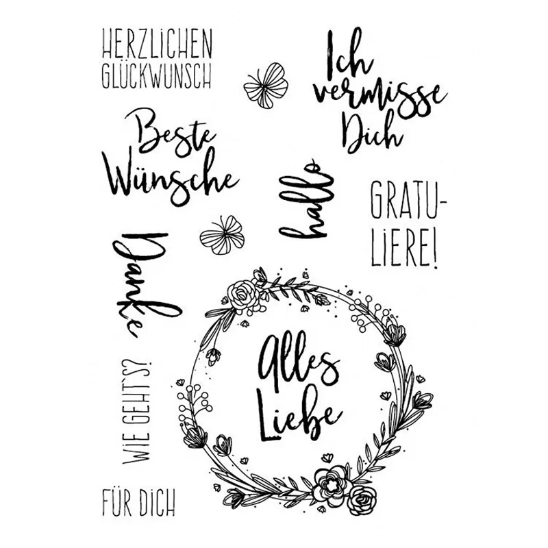 Hot sales rubber stamp Clear Stamp DIY Silicone Seals Scrapbooking clear stamp Supplies for card making