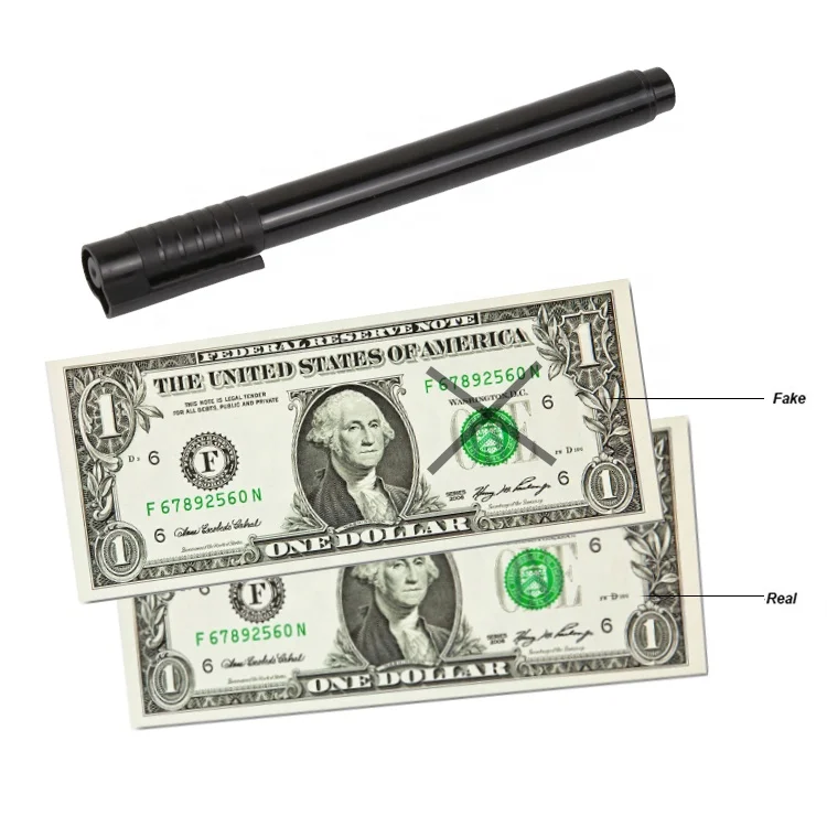 DC-665 Money Checker Pen Light- Emitting False Bill Detector and Currency Dtecteur De Faux Billet