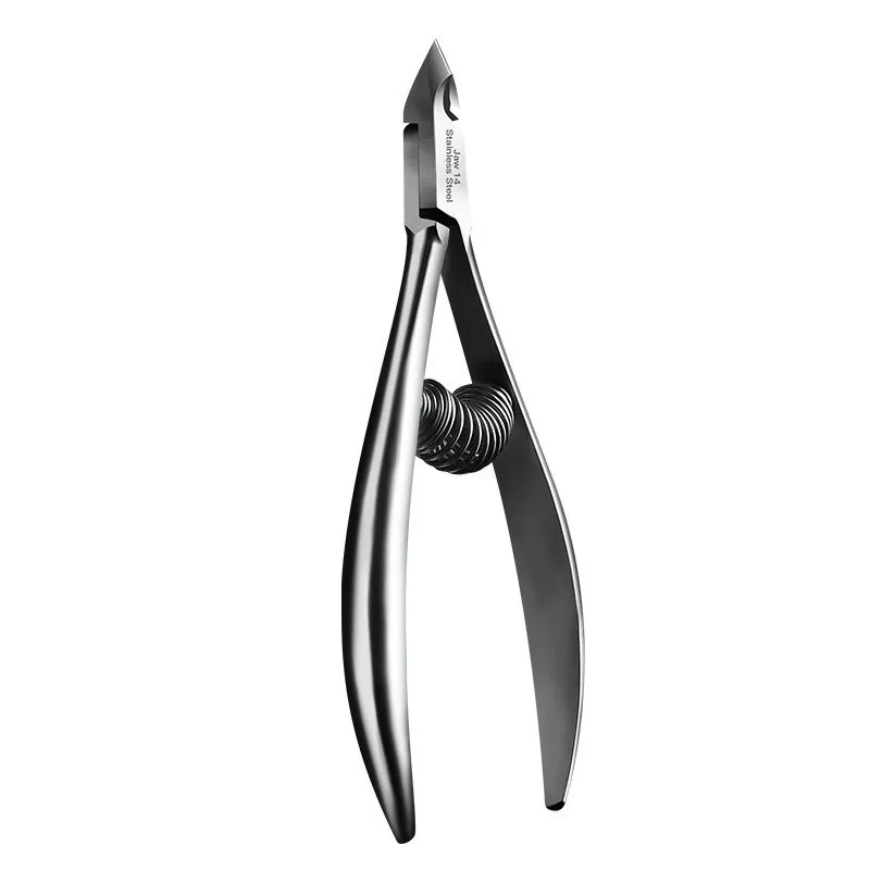 Amazon Hot Sales Wholesale Stainless Steel Spring Toe Nail Cuticle Clipper Plier Cuticle Nipper