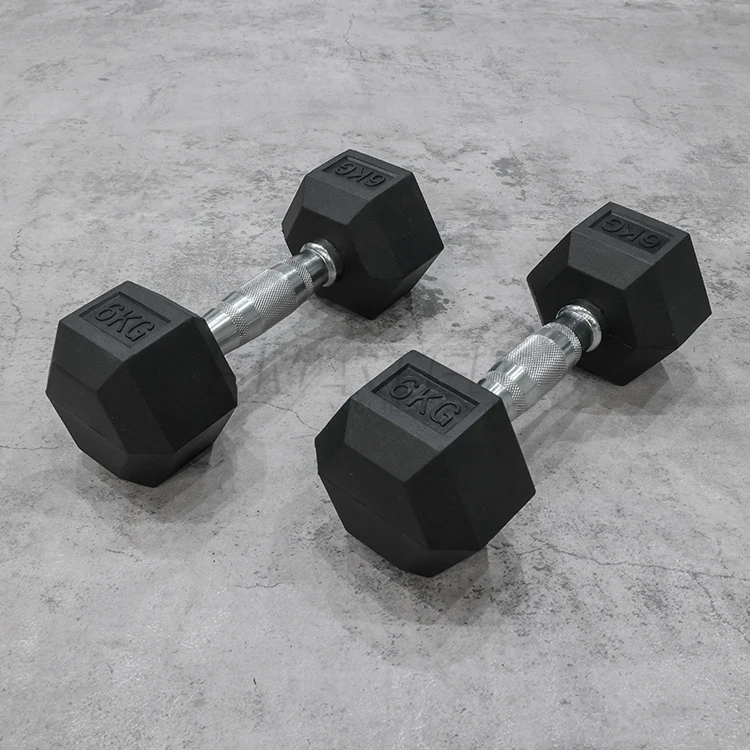 Резиновые шестигранные гантели 5-125LB