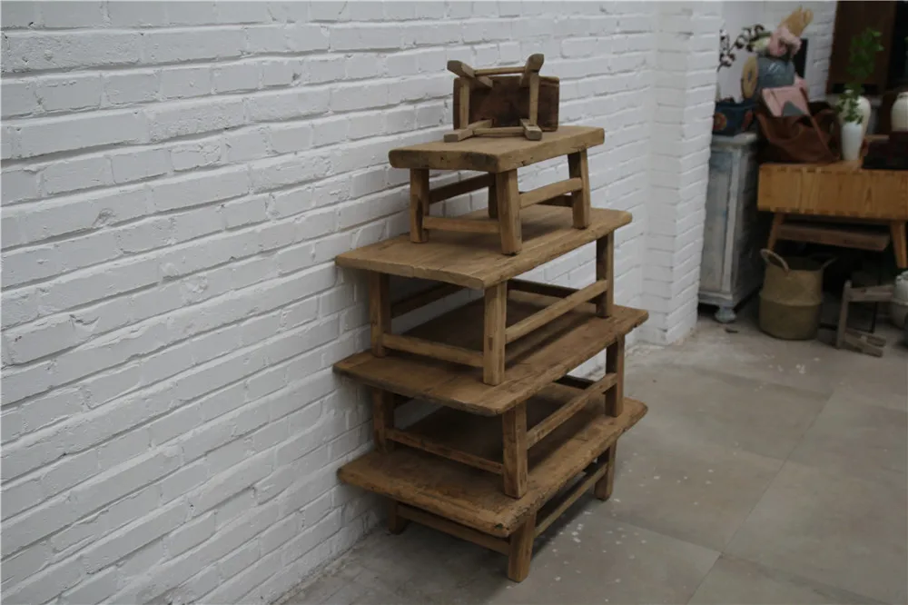 Chinese Antique Natural Elm wood vintage style reproduction popular kang table