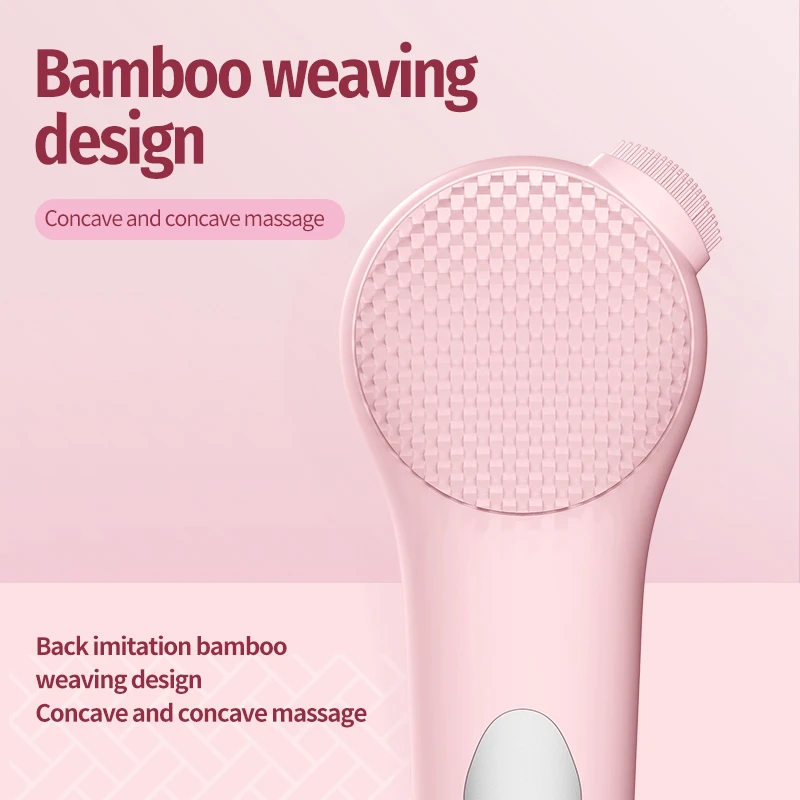 Newest Electric Facial Cleansing Brush Silicone Facial Cleaning Brush for Pore Cleaner Heating Ipx 7 Waterproof