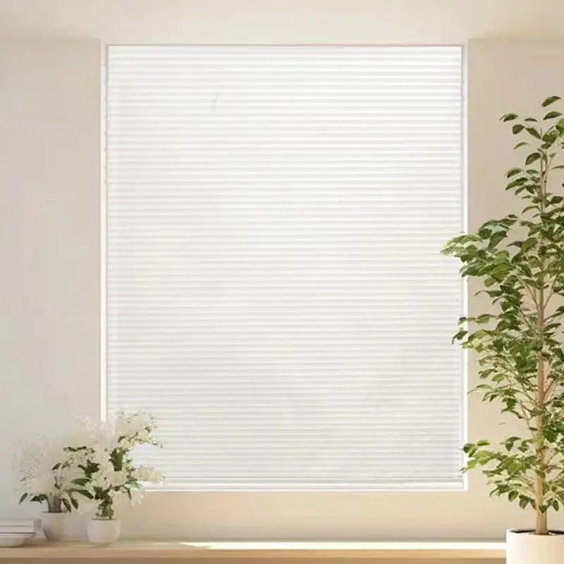 Amytong Top Bottom Cellular Blinds Light Filtering Honeycomb Polyester Pleated Roller Shades Vertical Pattern Built-in