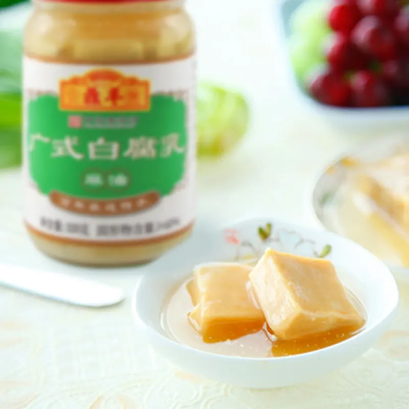 Guanghe White Sufu Chinese Seasoning Tofu Glass Bottle 300g 10.58oz Fermented Bean Curd