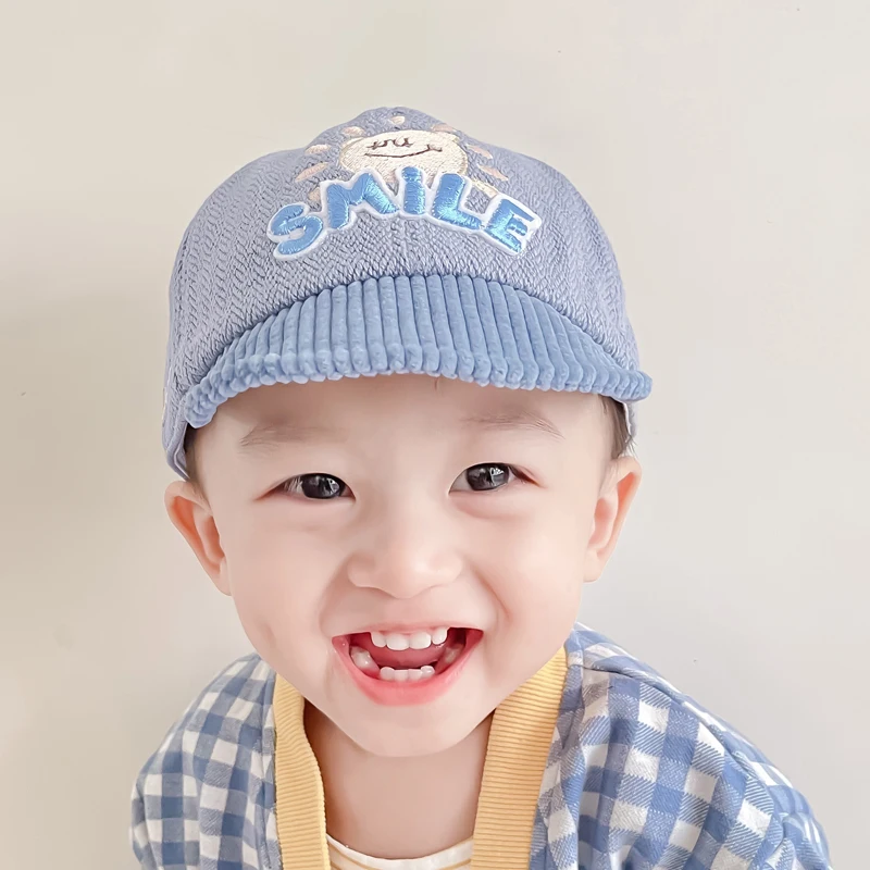 Baby autumn and winter cute fashionable sun-proof warm curling fashion peaked cap hat