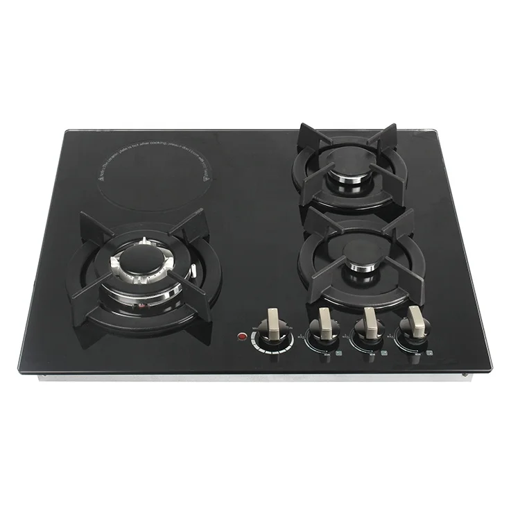 Electric 4 Burner Stove Hot Sale Stainless Steel Battery OEM Tempered Glass Household CE & Copper & Adjustable Free Spare Parts