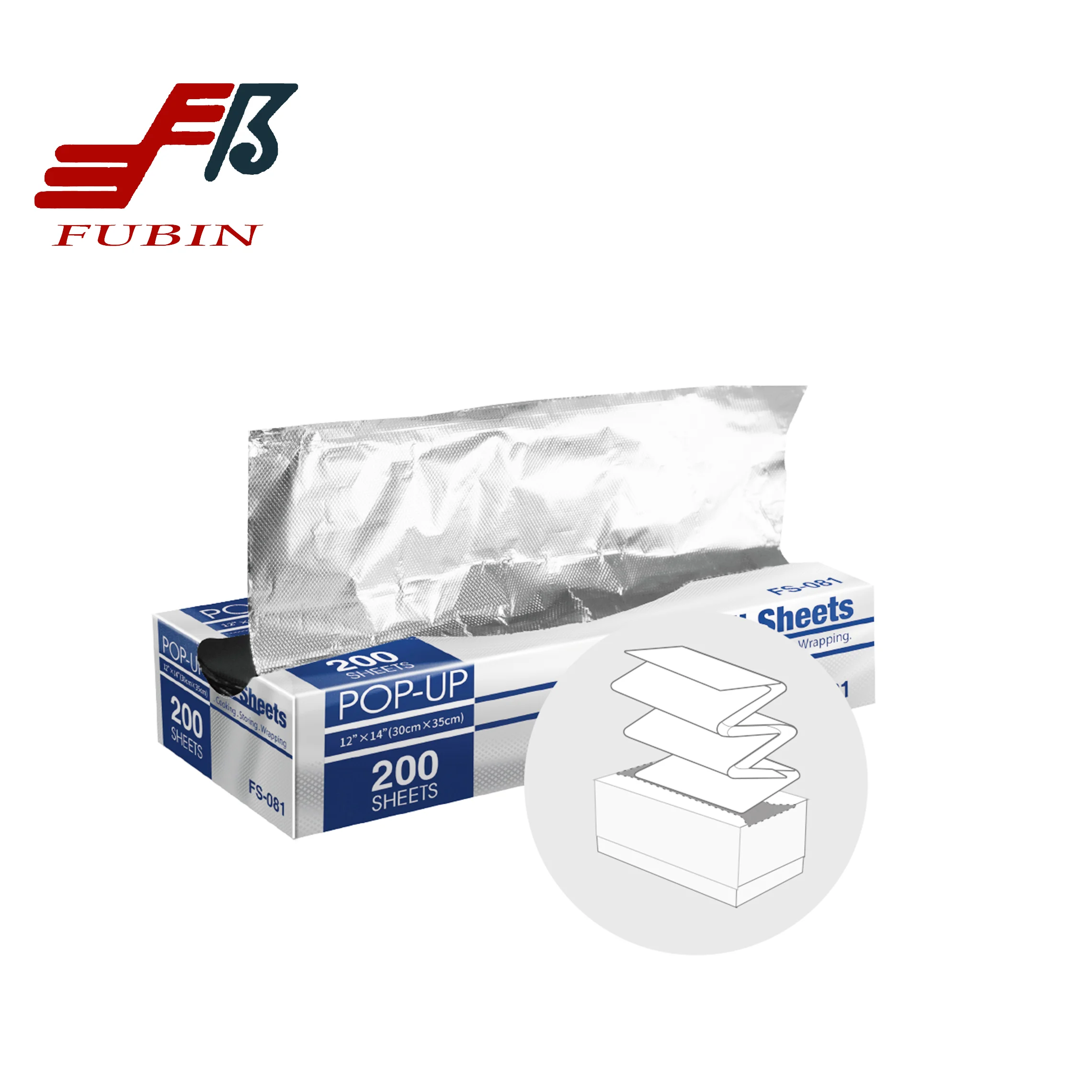 Food Package Foil Sheets Pop Out Aluminum Foil Paper Cut Aluminum Foil