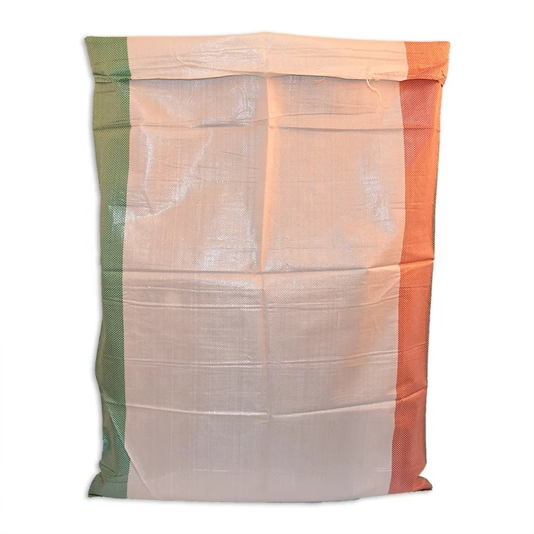 25 kg 40 lbs Empty Sack, PP Woven Cattle Horse Fish Meal Poultry Packaging Plastic Feed Bags