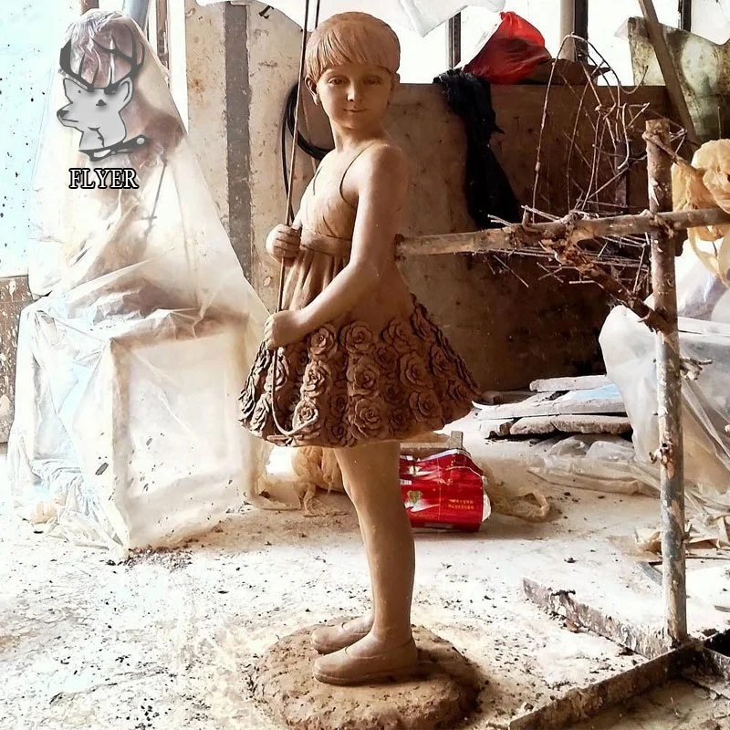 City Decorative Life Size Dancing Ballerina Fountain Ballet  Bronze Girl Fountain Statue Sculpture